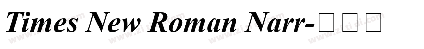 Times New Roman Narr字体转换